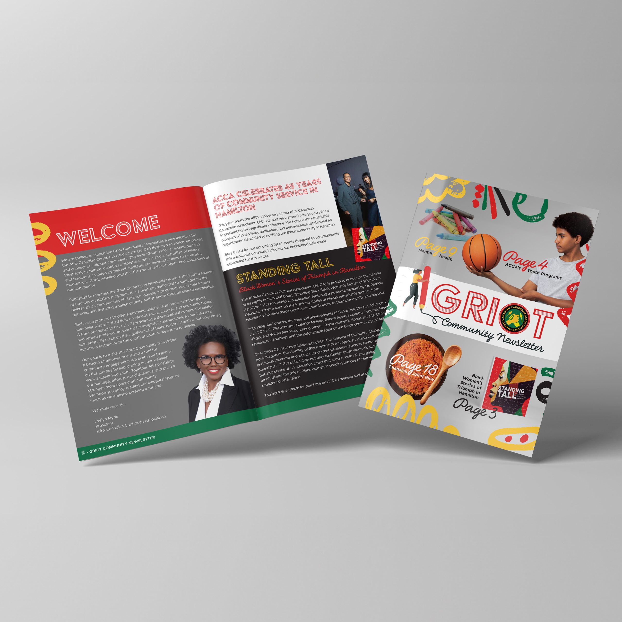 Image of the print copy of the newsletter.